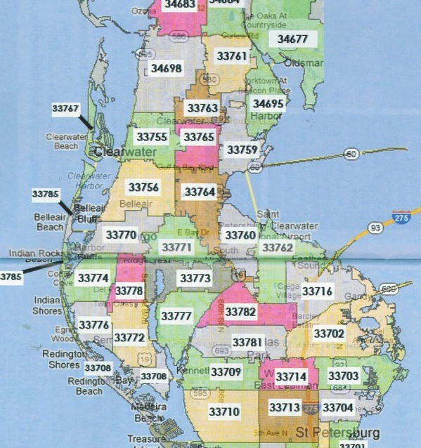 Pinellas County Zip Code Map Teaserbox 4220374936 